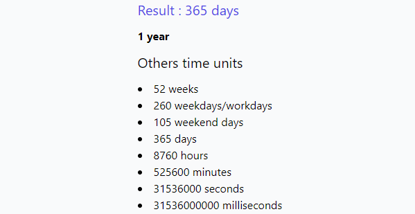 Calculator Result